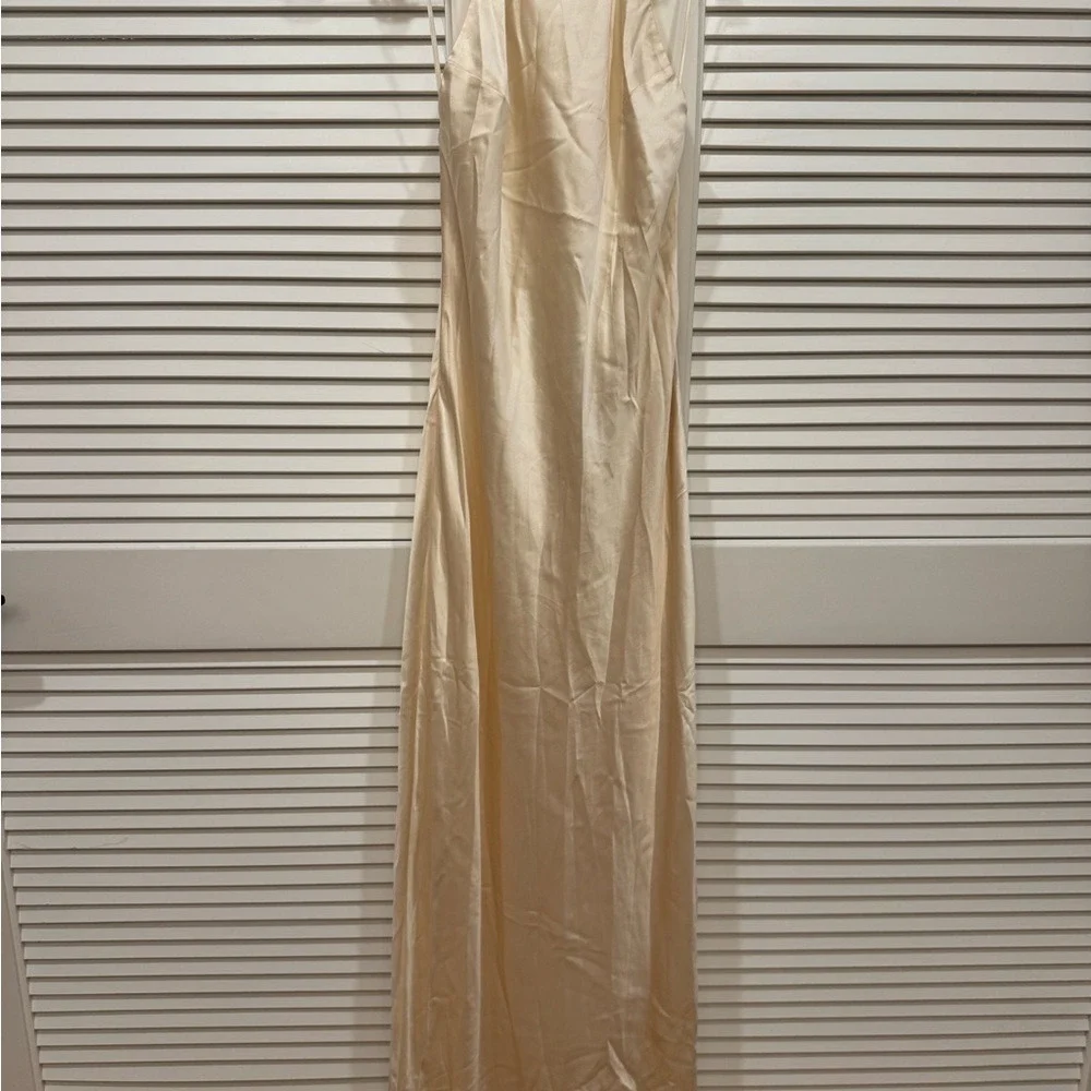 Reformation Jeany Silk Dress Fior Di Latte Cream Brand New Size S - Picture 9 of 11
